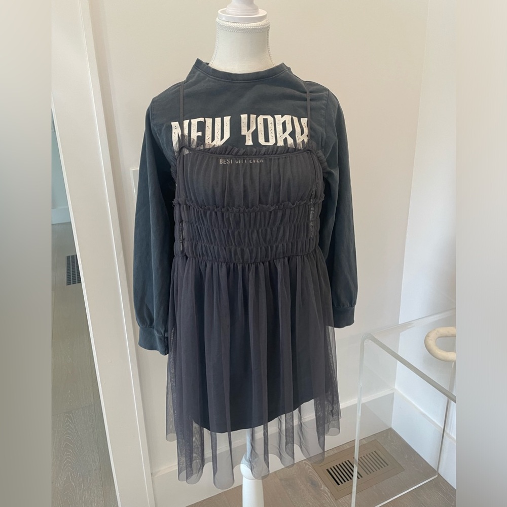 Zara Girls Sweater Tulle Dress size 10